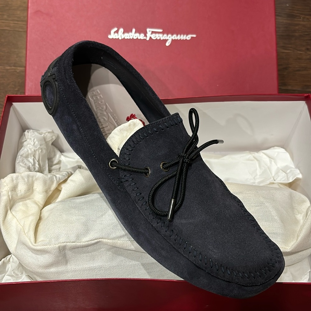 NEW AUTH MENS SALVATORE FERRAGAMO ATLANTE LOAFERS